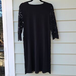 J.Jill Black Back Lace Dress